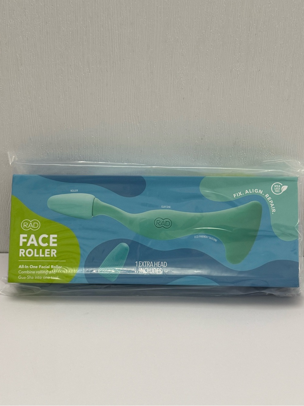 RAD 2-in-1 Facial Roller & Gua Sha Tool Silicone Skin Care Massager
